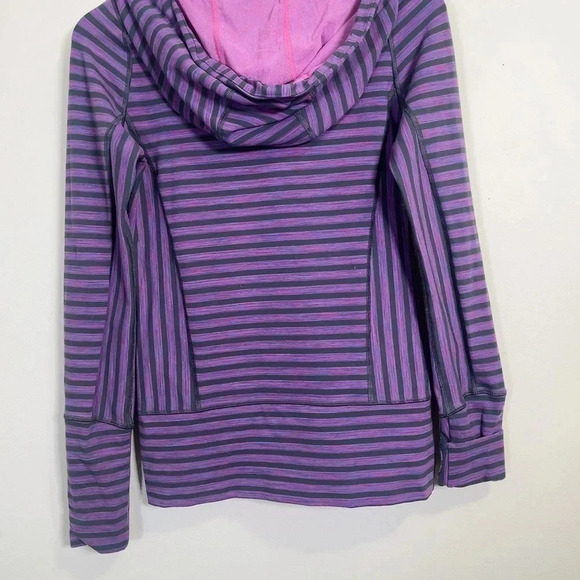 LULULEMON  | STRIDE JACKET IN PURPLE STRIPES - Picture 11 of 12